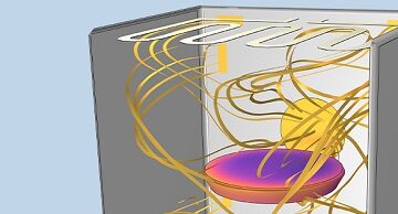 شبیه سازی کامسول انتقال حرارت متعادل 4