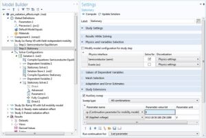 شبیه سازی تشعشع نیمرسانا با کامسول 3