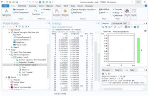 شبیه سازی ذرات در سیال با کامسول 2
