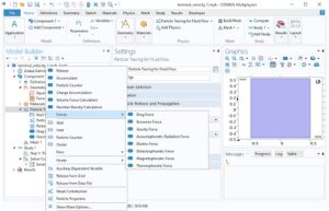 شبیه سازی ذرات در سیال با کامسول 4