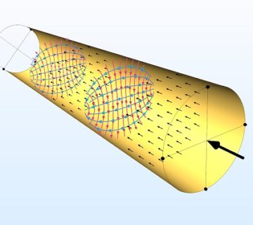 شبیه سازی پورت دایره ای در ماژول رادیویی RF کامسول 2